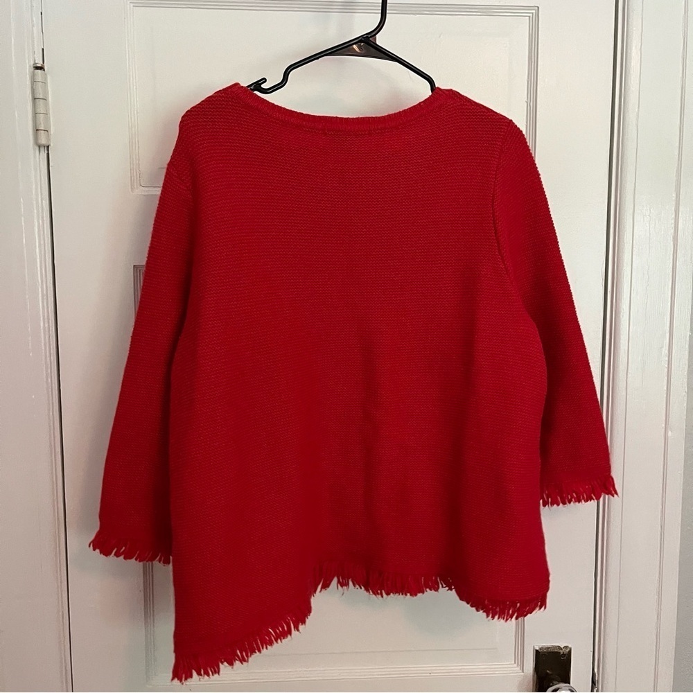 Boden Chunky Knit Fringe Trim Sweater - Picture 5 of 5